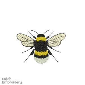 Mini Bee embroidery design, Machine embroidery file