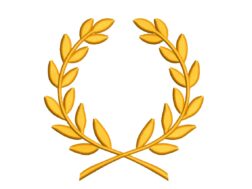 Mini Leaf Wreath Embroidery Design