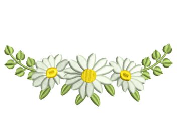 Mini Spring Wreath Embroidery Design
