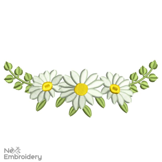Mini Spring Wreath Embroidery Design