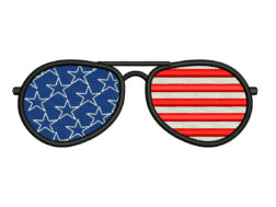 American Sunglasses Embroidery Designs