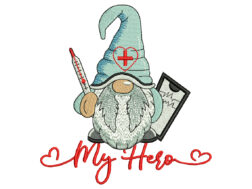 Medic Gnome Embroidery Design