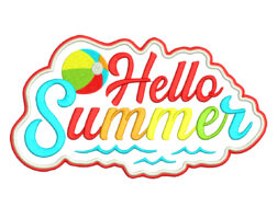 Summer Embroidery Design