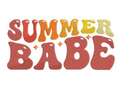 Summer Babe Embroidery Design