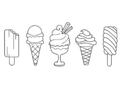 Summer embroidery design