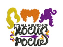 Hocus Pocus embroidery design