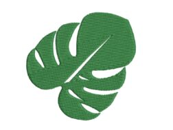 Monstera Leaf Embroidery Design