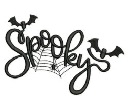 Spooky Embroidery Design