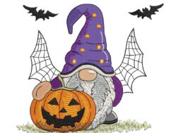 Spooky Gnome Embroidery Design