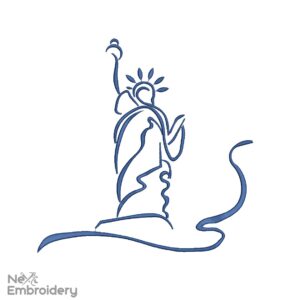 Statue of Liberty Embroidery Designs, USA Patritic Embroidery Designs