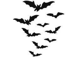Bats Embroidery Design