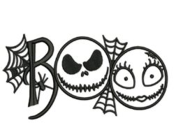 Boo Embroidery Design