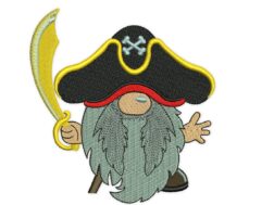 Pirate Gnome Embroidery Design