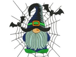 Halloween Gnome Embroidery Design