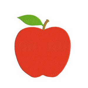 Apple embroidery design. Apple mini embroidery. Fruit embroidery design. Back to school. Teacher design