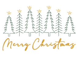 Christmas Trees Embroidery Designs