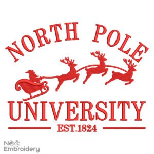 North Pole Embroidery Designs, University Christmas Machine Embroidery