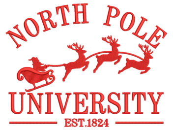 North Pole Embroidery Designs, University Christmas Machine Embroidery