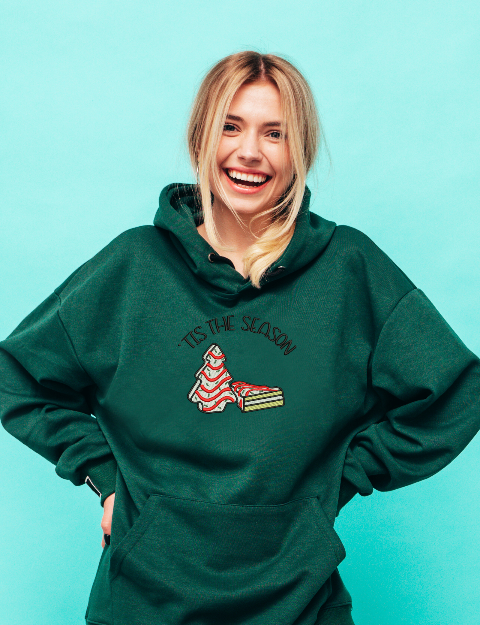 Tis the Season Embroidery Design, Little Debbie Christmas Tree, Christmas Machine embroidery File