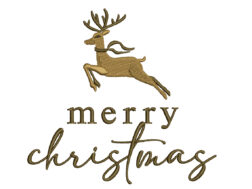 Christmas Deer Embroidery Design