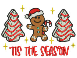 Christmas Season Embroidery Design