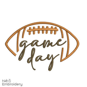 Game day Embroidery Design, Football Season embroidery design, College sport Embroidery