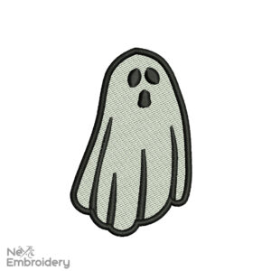 little cute ghost embroidery design, halloween embroidery design