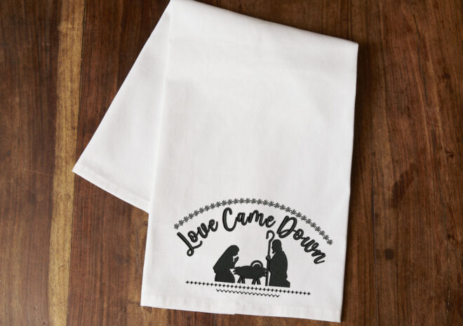 Love Came Down Embroidery Designs, Christmas Nativity Scene