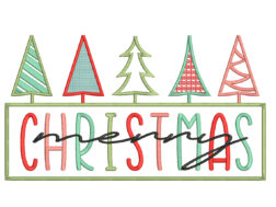 Retro Christmas Embroidery Designs