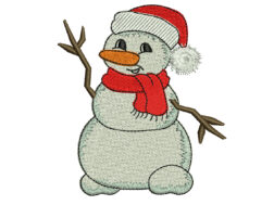Snowman Machine Embroidery Design
