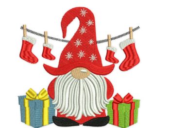 Christmas Gnome Embroidery Design, Winter Merry Christmas Gifts Sock Gnomes, christmas Embroidery design, holiday embroidery