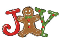 Joy Christmas Embroidery Designs