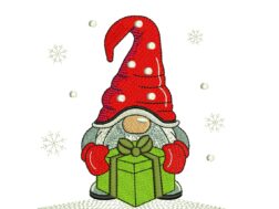 Christmas Gnome Embroidery Design