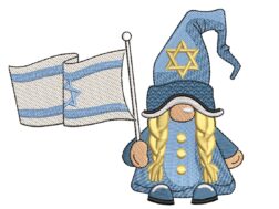 Israel Girl Gnome Embroidery Designs