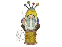 Sewing Gnome Embroidery Design