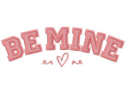 Be Mine Embroidery Design