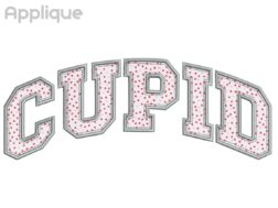 Cupid Applique Embroidery Design