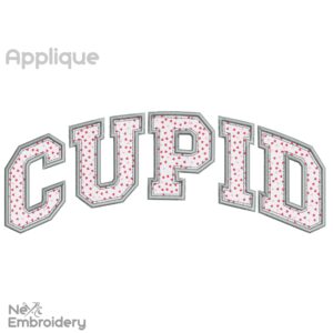 Cupid Embroidery Design, Applique Valentine Machine Embroidery, Valentine Sweatshirt Embroidery Design