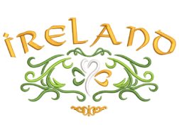 Ireland Embroidery Design
