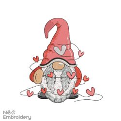 Lovely Gnome Embroidery Design