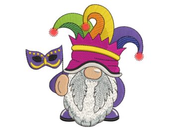 Mardi Gras Embroidery Designs, Gnome Holiday Embroidery Designs, New Orleans Festival