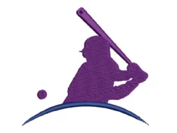 Baseball Player Embroidery design