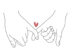 Couple Hands Embroidery Design