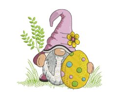 Gnome Easter Egg Embroidery Designs
