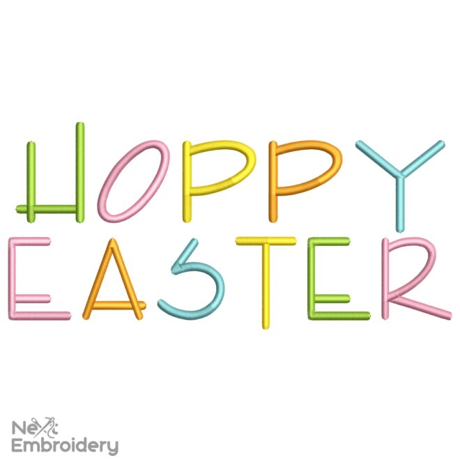 Hoopy Easter Embroidery Design, Easter Machine Embroidery Designs