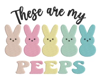 Peeps Embroidery Design, Easter These are my Peeps Embroidery Designs