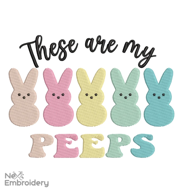 Peeps Embroidery Design, Easter These are my Peeps Embroidery Designs
