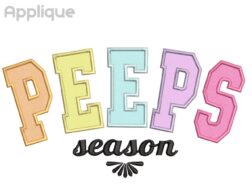 PEEPS Season Embroidery Design