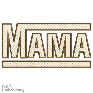 Retro Mama Embroidery Design, Vintage Mama Embroidery Design