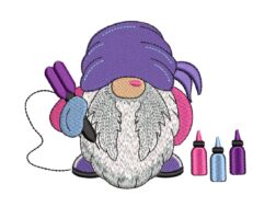 Tattoo Artist Gnome Embroidery Design